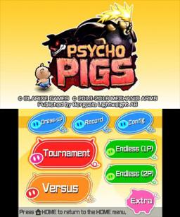 Psycho Pigs Title Screen
